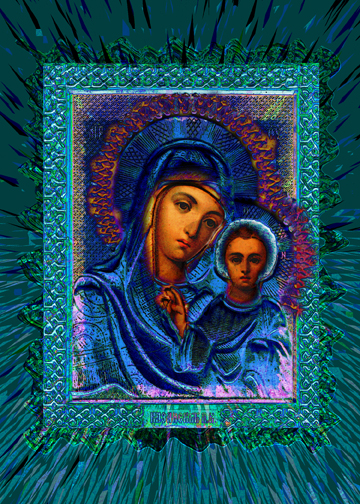 Russian Icon Blue